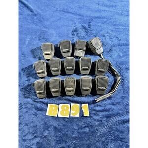 LOT OF 14 VINTAGE NEWTRON CB HANDHELD MICROPHONES NO CABLES UNTESTED PARTS